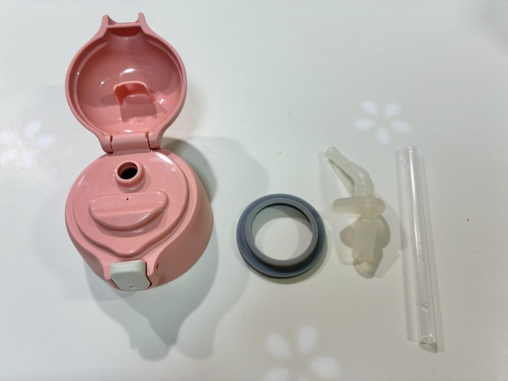 ピーコック水筒　ストローの分解