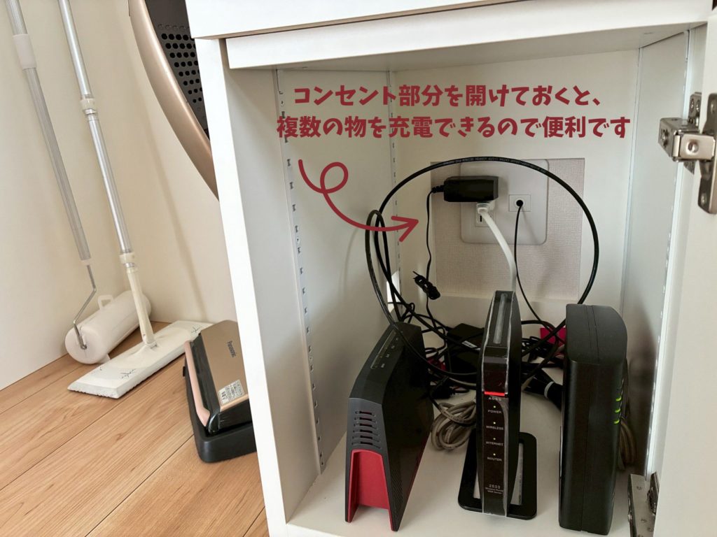 Wi-Fiルーターの収納ボックス