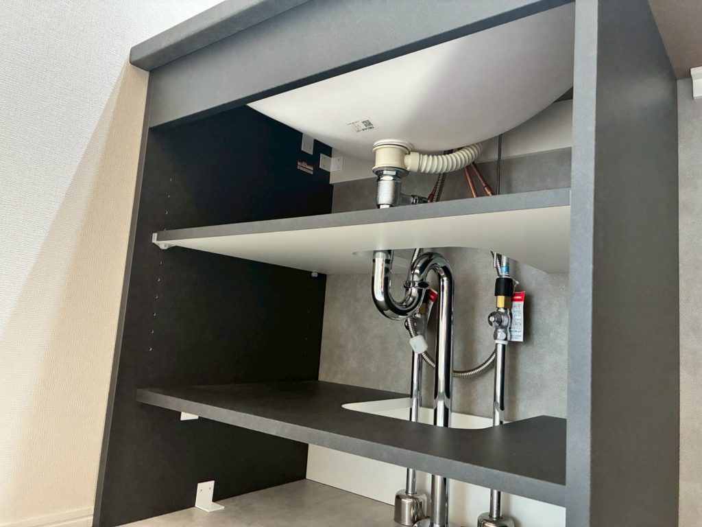 スマートサニタリーのオープンキャビネット