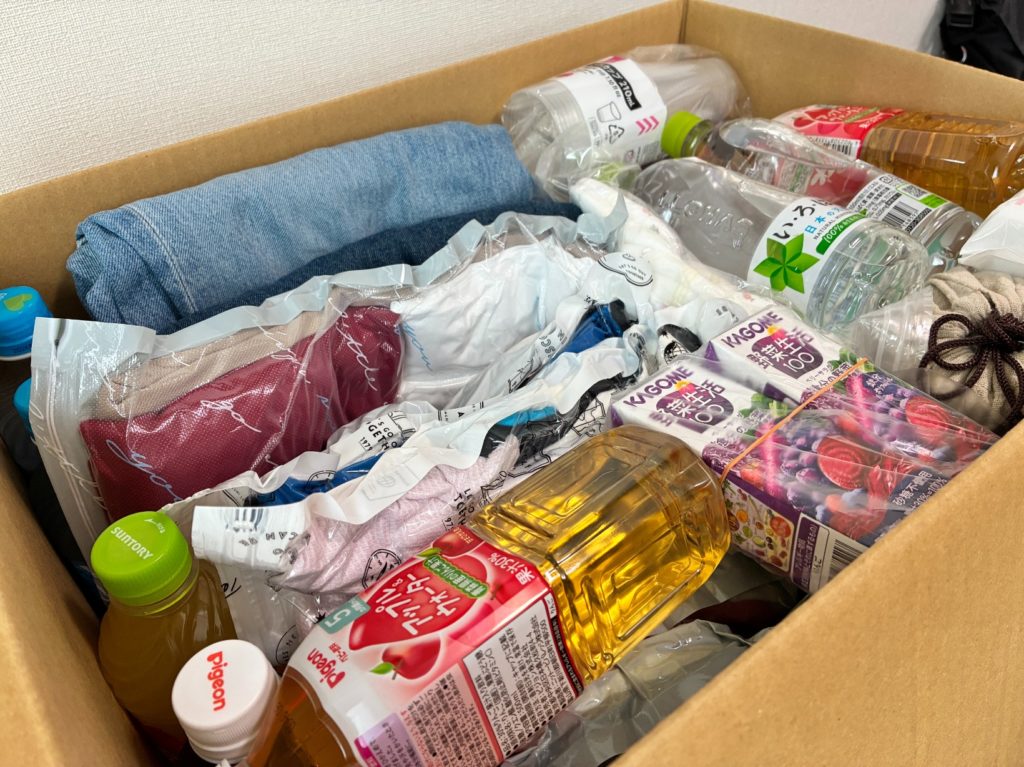 ディズニー旅行2泊3日の荷物。大人2名+子ども1名分