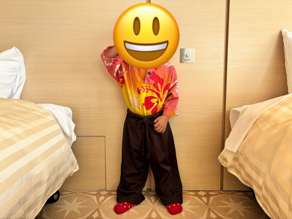 三井ガーデンホテルプラナ東京ベイの子供ナイトウェア120サイズ