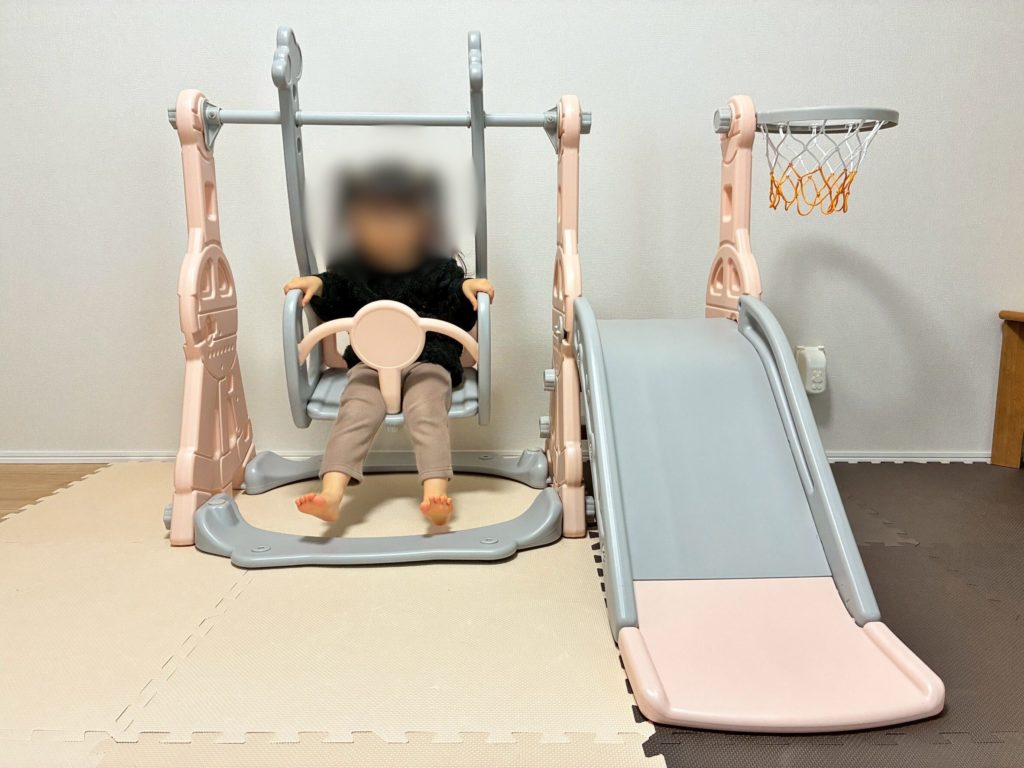 3IN1大型遊具/すべり台×ブランコ×ゴールで遊ぶ