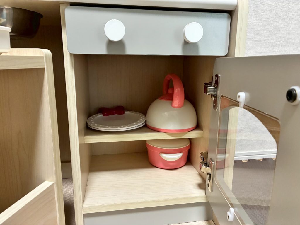 おままごとキッチンの収納