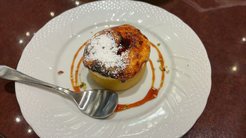 とろけるカスタードとリンゴのスイートポテトブリュレ